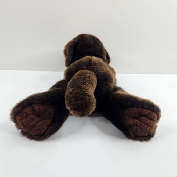 Bestever Chocolate Lab Plush Realistic Labrador Retriever 12" Stuffed Animal - Picture 4 of 10